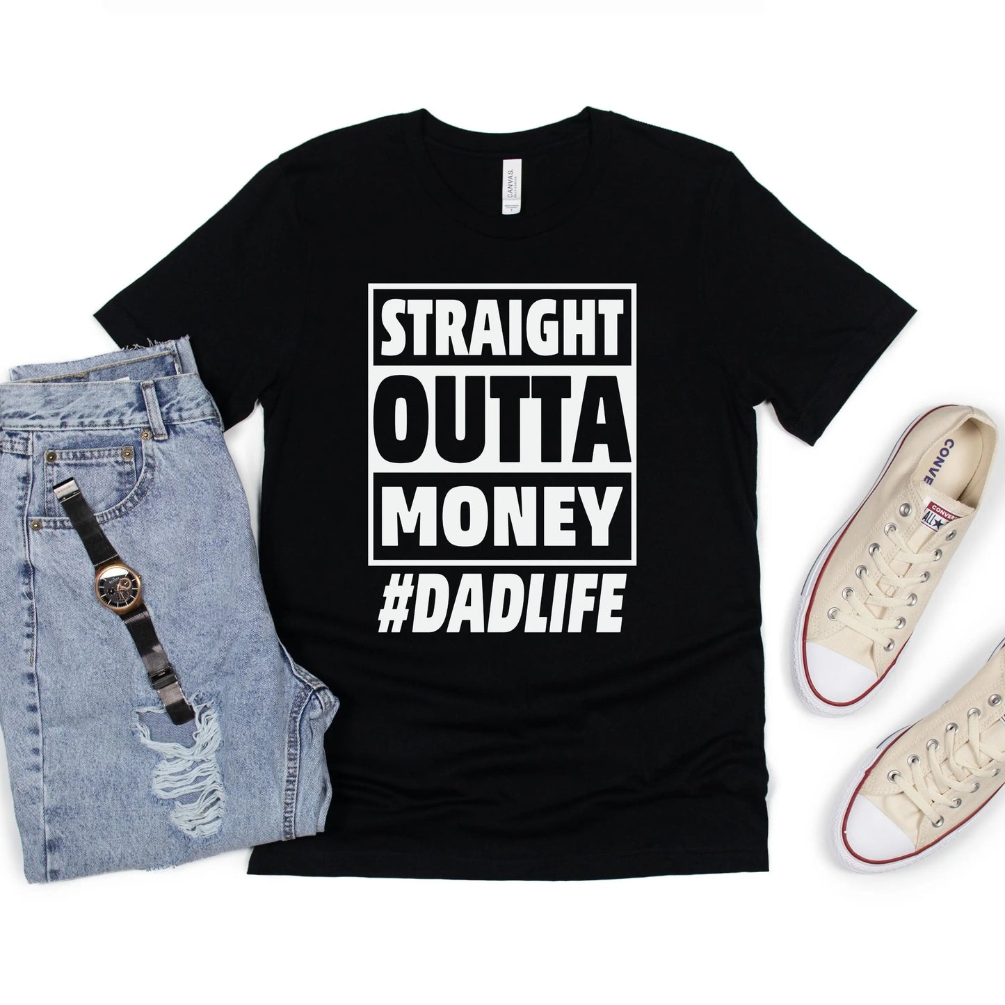 Straight Outta Money Tee Branded Kreations Kraft Boutique