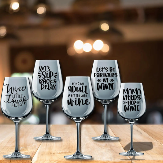 Wine Glass Bundle Branded Kreations Kraft Boutique